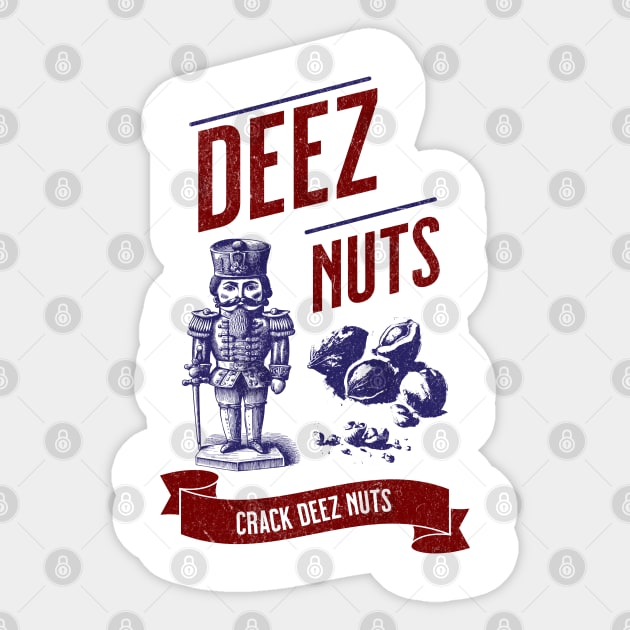 DEEZ NUTS Sticker by lakokakr